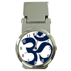 Hindu Om Symbol (dark Blue) Money Clip Watches by abbeyz71