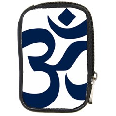 Hindu Om Symbol (dark Blue) Compact Camera Cases by abbeyz71