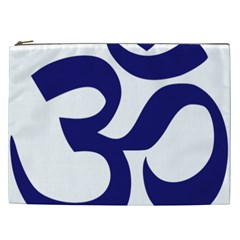 Om Symbol (midnight Blue) Cosmetic Bag (xxl)  by abbeyz71