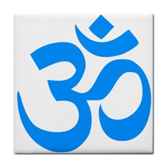 Hindu Om Symbol (ocean Blue) Face Towel by abbeyz71
