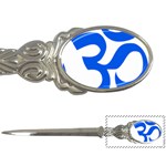 Hindu Om Symbol (Blue) Letter Openers Front