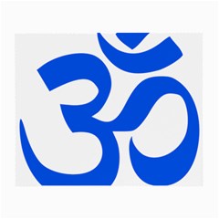 Hindu Om Symbol (blue) Small Glasses Cloth by abbeyz71