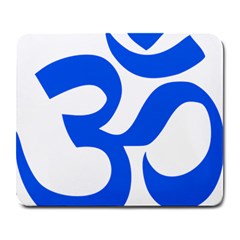 Hindu Om Symbol (blue) Large Mousepads by abbeyz71