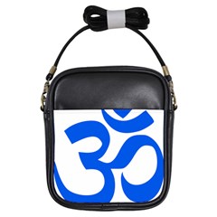 Hindu Om Symbol (blue) Girls Sling Bags by abbeyz71