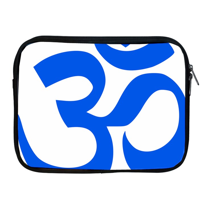 Hindu Om Symbol (Blue) Apple iPad 2/3/4 Zipper Cases