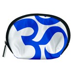 Hindu Om Symbol (Blue) Accessory Pouches (Medium)  Front