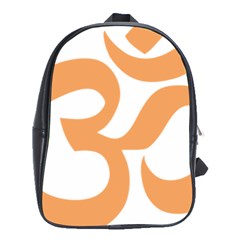 Hindu Om Symbol (sandy Brown) School Bags (xl)  by abbeyz71