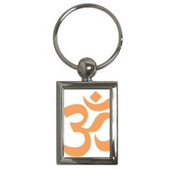 Hindu Om Symbol (sandy Brown) Key Chains (rectangle)  by abbeyz71