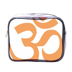 Hindu Om Symbol (sandy Brown) Mini Toiletries Bags by abbeyz71