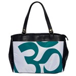 Hindu Om Symbol (Dark Cyan) Office Handbags Front