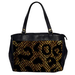 Metallic Snake Skin Pattern Office Handbags