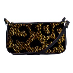 Metallic Snake Skin Pattern Shoulder Clutch Bags