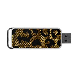 Metallic Snake Skin Pattern Portable USB Flash (One Side)
