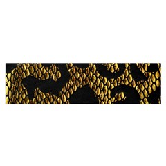 Metallic Snake Skin Pattern Satin Scarf (Oblong)