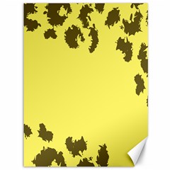 Banner Polkadot Yellow Grey Spot Canvas 36  X 48   by Mariart