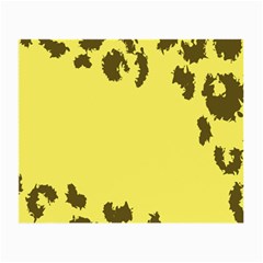 Banner Polkadot Yellow Grey Spot Small Glasses Cloth (2-side) by Mariart