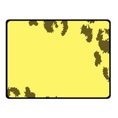 Banner Polkadot Yellow Grey Spot Fleece Blanket (small)