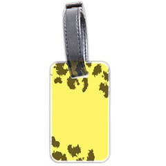 Banner Polkadot Yellow Grey Spot Luggage Tags (two Sides) by Mariart