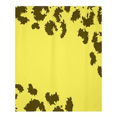 Banner Polkadot Yellow Grey Spot Shower Curtain 60  X 72  (medium) 