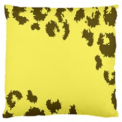 Banner Polkadot Yellow Grey Spot Standard Flano Cushion Case (one Side)