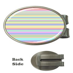 All Ratios Color Rainbow Pink Yellow Blue Green Money Clips (oval) 