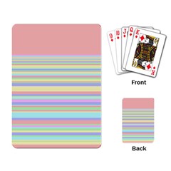 All Ratios Color Rainbow Pink Yellow Blue Green Playing Card