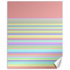 All Ratios Color Rainbow Pink Yellow Blue Green Canvas 16  X 20  