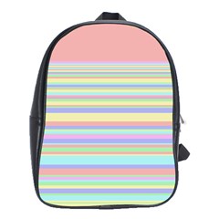 All Ratios Color Rainbow Pink Yellow Blue Green School Bags (xl) 