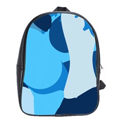 Blue Polka School Bags(large) 