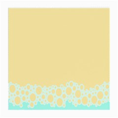 Bubbles Yellow Blue White Polka Medium Glasses Cloth by Mariart