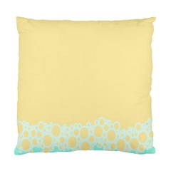 Bubbles Yellow Blue White Polka Standard Cushion Case (one Side)