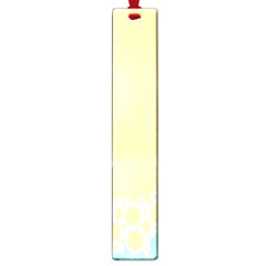 Bubbles Yellow Blue White Polka Large Book Marks