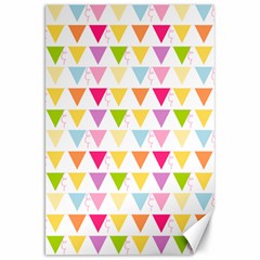 Bunting Triangle Color Rainbow Canvas 20  X 30  