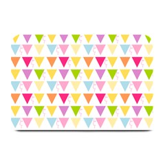 Bunting Triangle Color Rainbow Plate Mats by Mariart