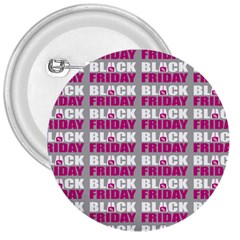 Black Friday Sale White Pink Disc 3  Buttons