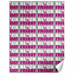 Black Friday Sale White Pink Disc Canvas 18  X 24   by Mariart