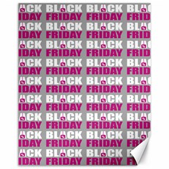 Black Friday Sale White Pink Disc Canvas 11  X 14  