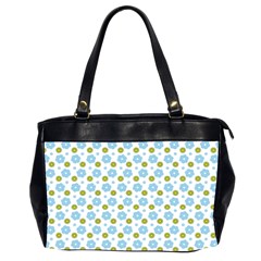 Blue Yellow Star Sunflower Flower Floral Office Handbags (2 Sides) 