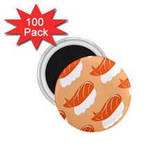 Fish Eat Japanese Sushi 1 75  Magnets (100 Pack) 