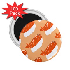 Fish Eat Japanese Sushi 2 25  Magnets (100 Pack) 