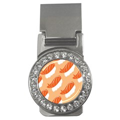 Fish Eat Japanese Sushi Money Clips (cz)  by Mariart