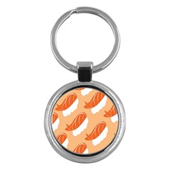 Fish Eat Japanese Sushi Key Chains (Round) 