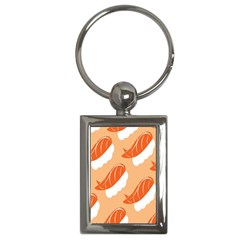 Fish Eat Japanese Sushi Key Chains (Rectangle) 