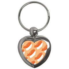 Fish Eat Japanese Sushi Key Chains (Heart) 