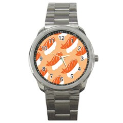 Fish Eat Japanese Sushi Sport Metal Watch