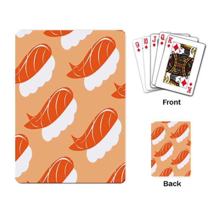 Fish Eat Japanese Sushi Playing Card