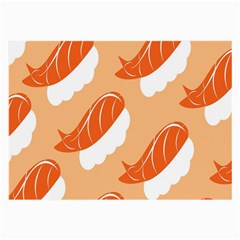 Fish Eat Japanese Sushi Large Glasses Cloth (2-side) by Mariart