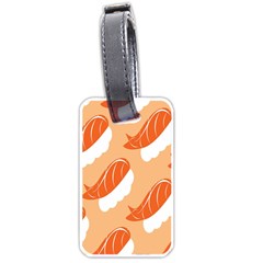 Fish Eat Japanese Sushi Luggage Tags (one Side)  by Mariart