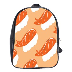 Fish Eat Japanese Sushi School Bags (XL) 