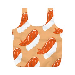 Fish Eat Japanese Sushi Full Print Recycle Bags (M) 